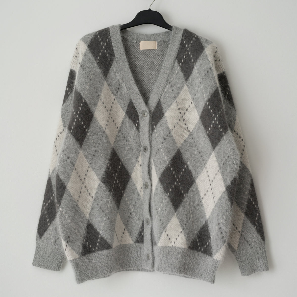 Datair angora-blend grey cardigan (252 / W / H. GREY)