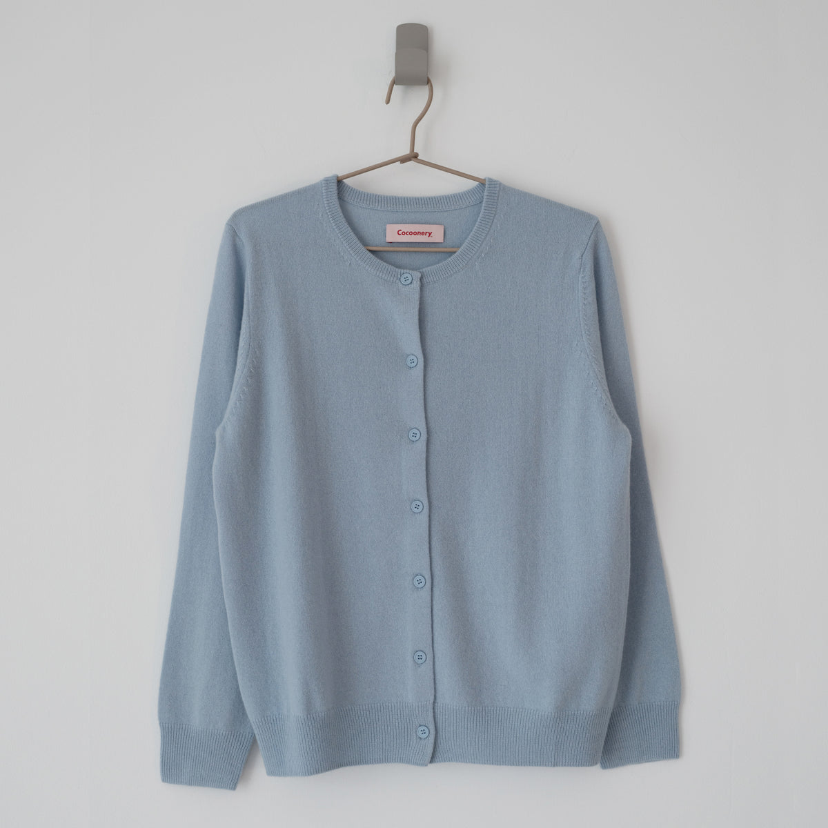 Pure Cashmere Cardigan - Baby Blue – Cocoonery