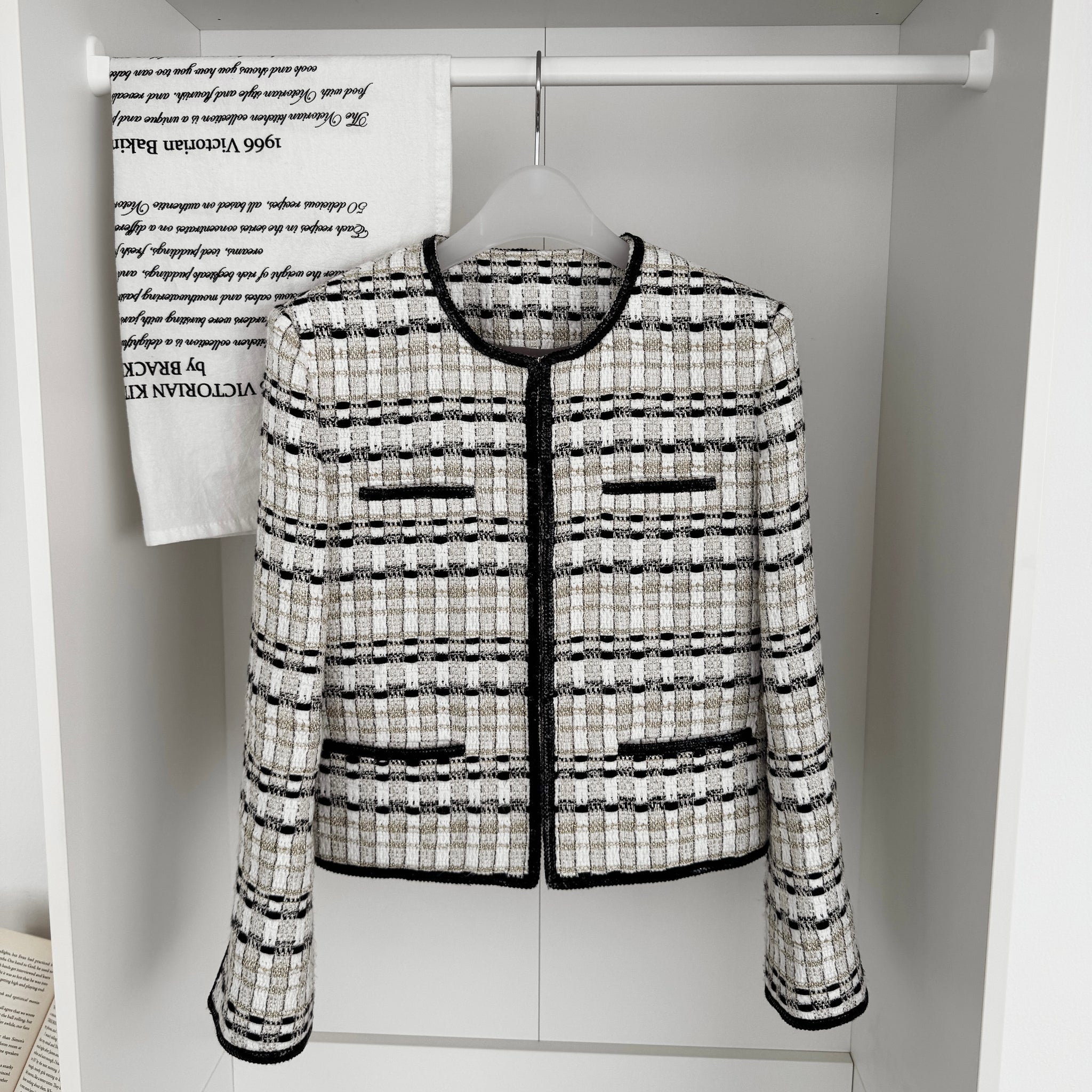 ジャケット・アウター atelier naruse tweed cocoon jacket atelier naruse tweed cocoon jacket