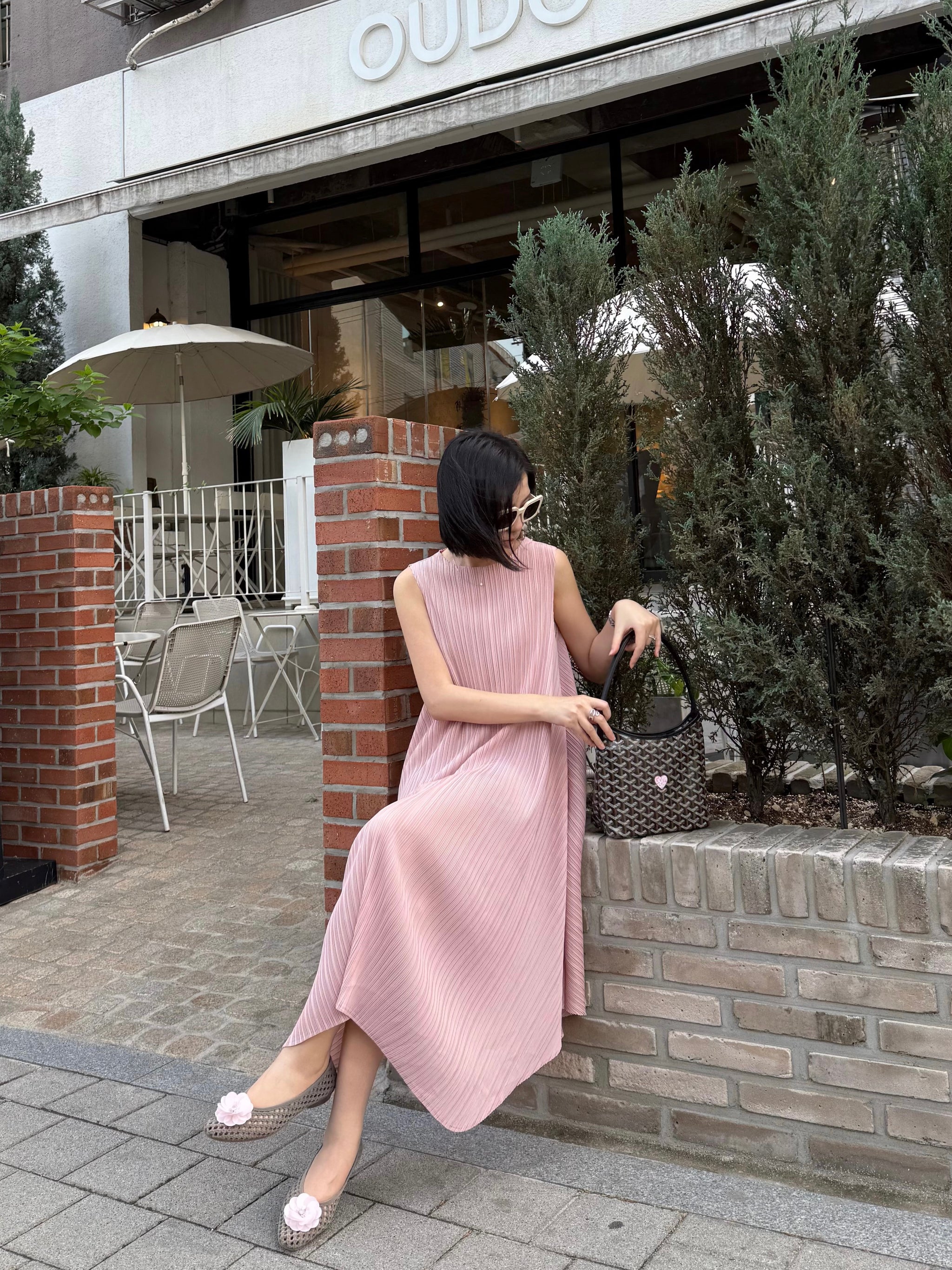 【美品】RoseMuse Chiffon pleats dress ピンク Pleats] Bounce Dress - Dusty Rose – Cocoonery